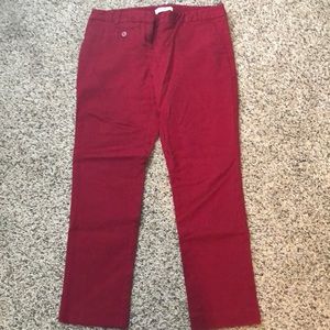 Red slacks